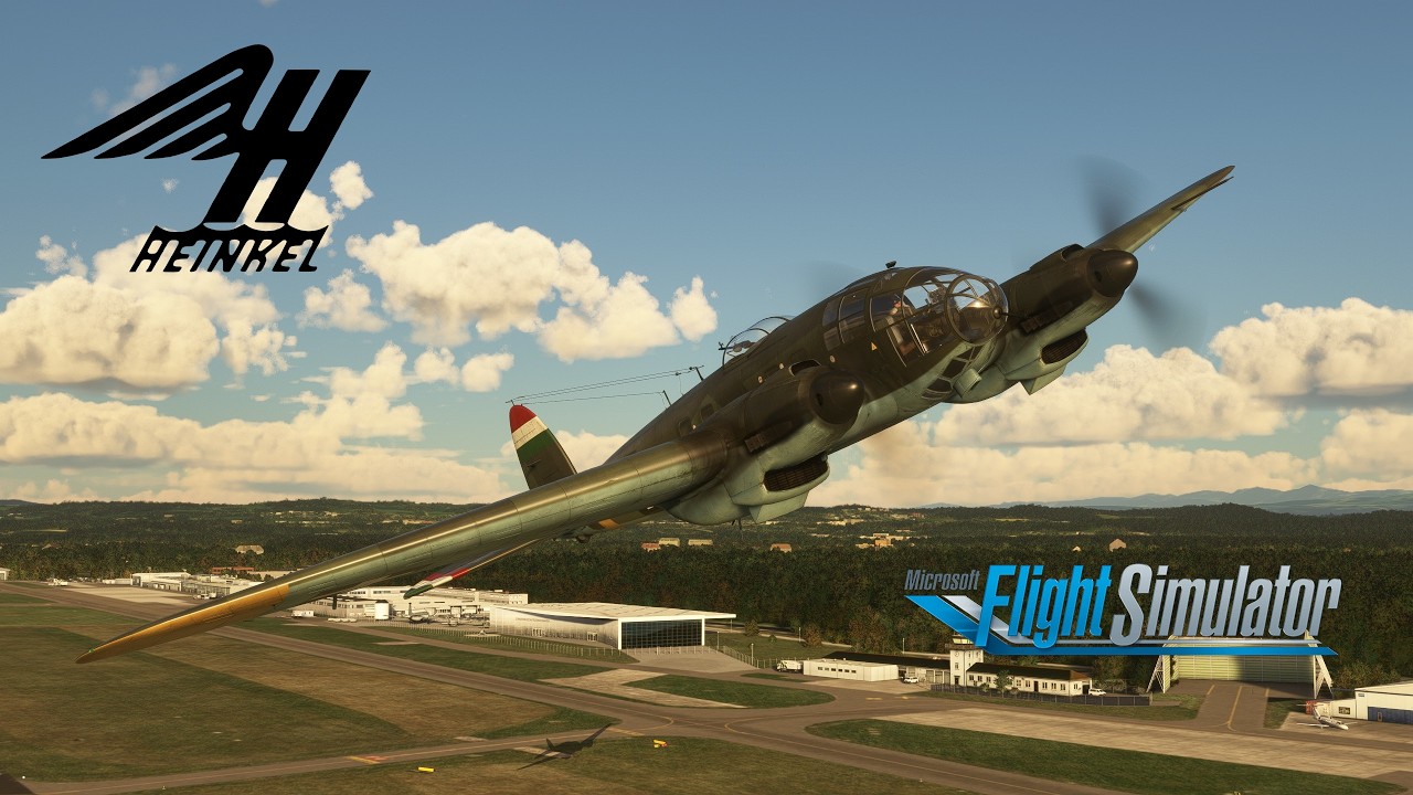 Captain Sim Heinkel He 111H – Display Flight over Friedrichshafen – Microsoft Flight Simulator