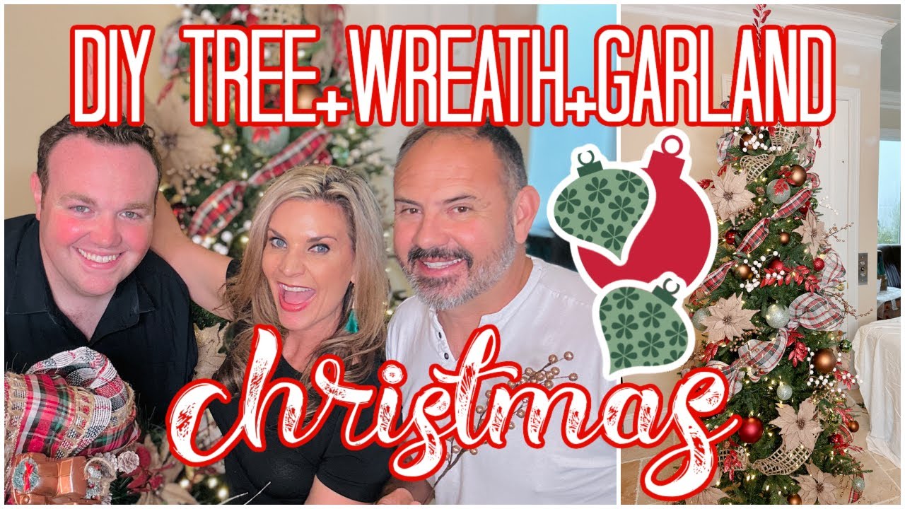 🎄NEW!!! DIY DESIGNER CHRISTMAS TREE, WREATH + GARLAND🎄