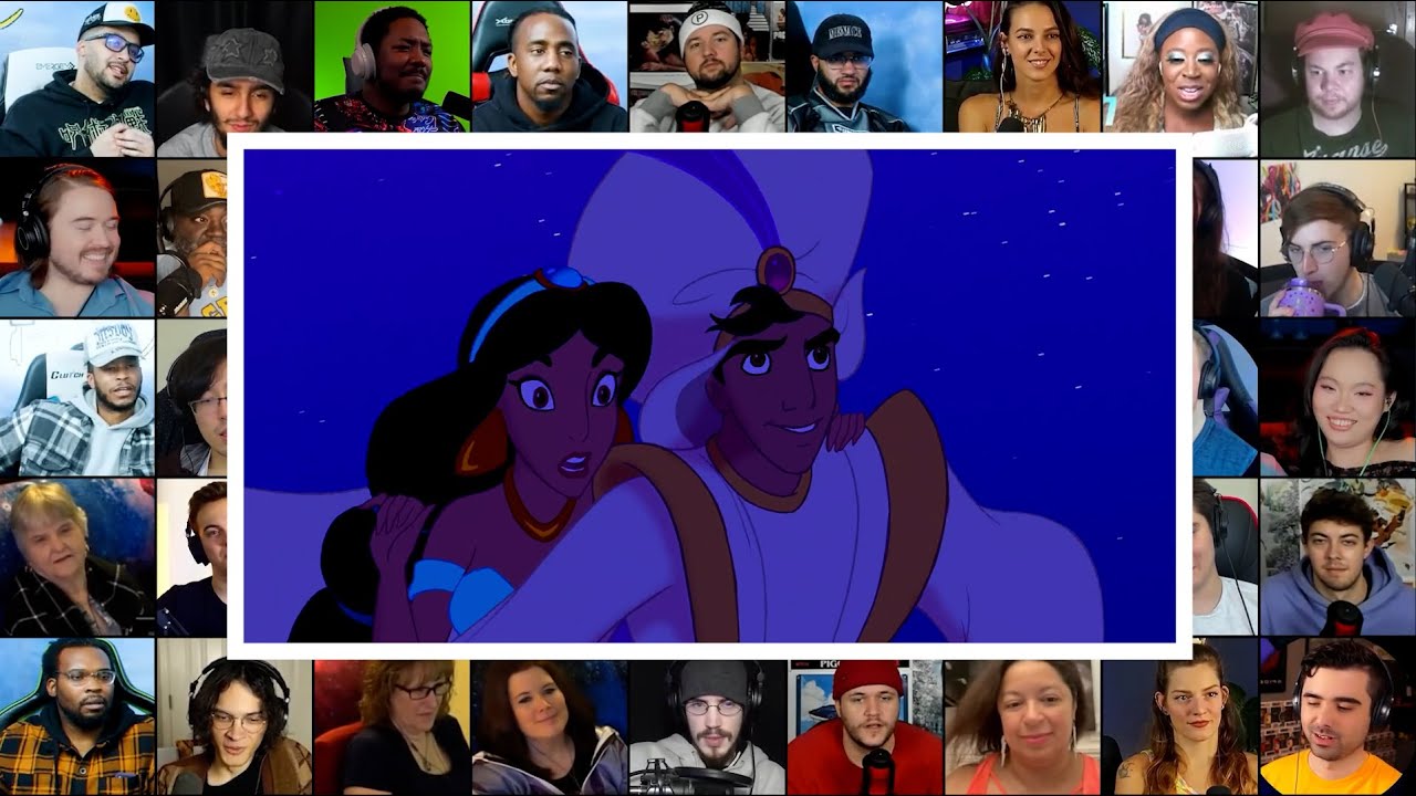 A whole New World Song | Aladdin : 1992 | Reaction Mashup