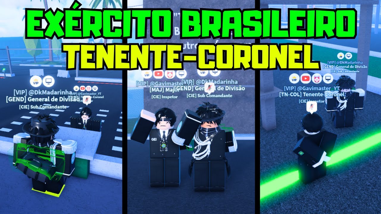 Roblox | CHEGUEI na PATENTE “TENENTE-CORONEL” no EXÉRCITO! (E.B do TEVEZ)
