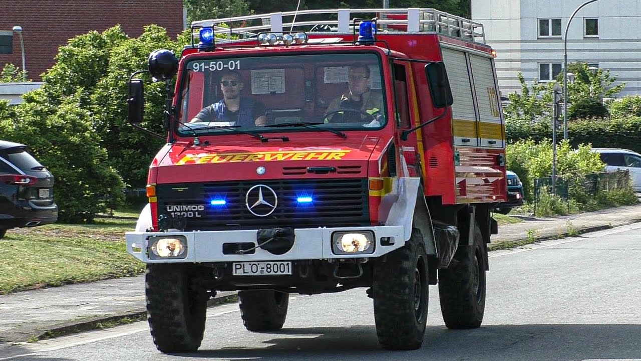 [Großalarm im Kreisgebiet!] - THW Bus, Unimog, Rüstwagen & Mehr! | Einsatzfahrten im Kreis Plön!