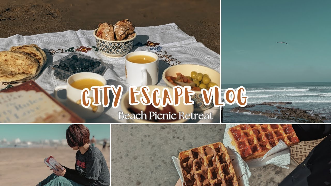 City escape | beach, picnic, friend, food.