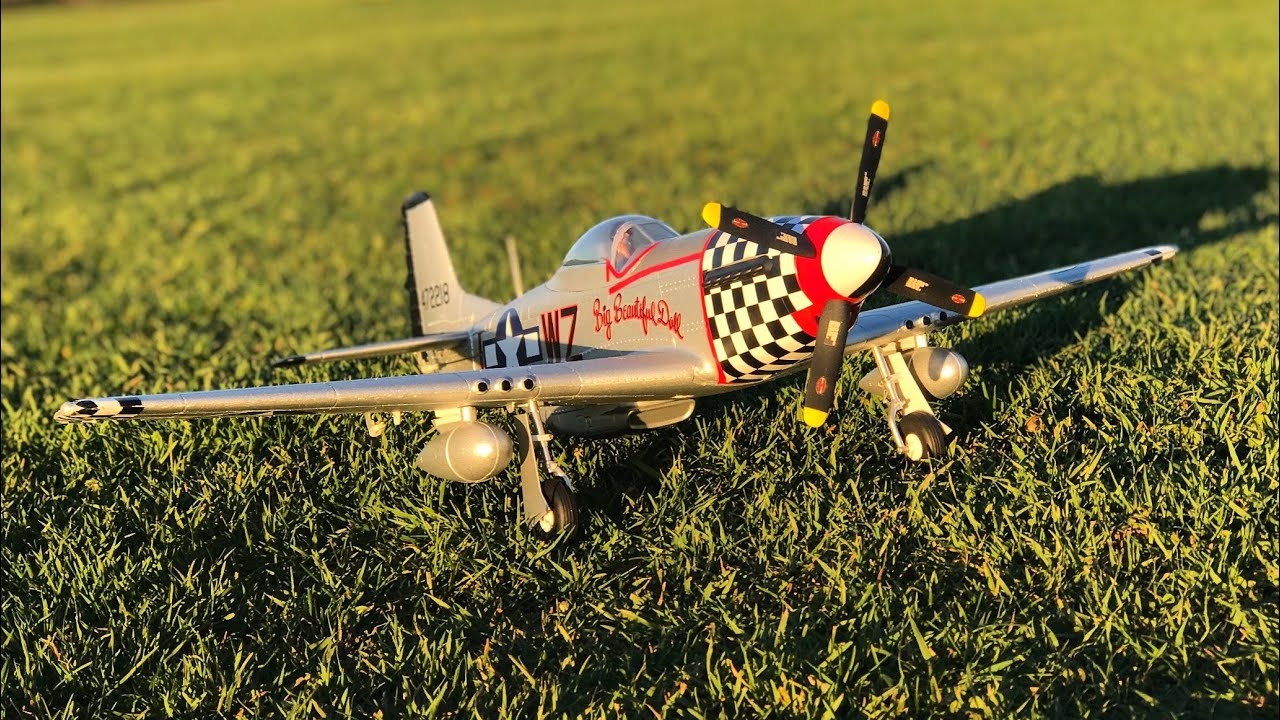 FMS 800mm (31.5") P‑51D(V2) Big Beautiful Doll with Reflex V2, PNP Maiden Flight 3s