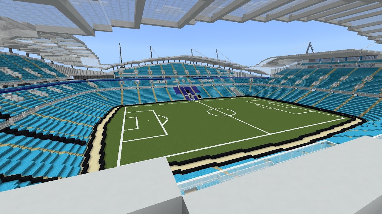 Minecraft Football Stadium: Etihad Stadium (Manchester City) [+ New North Stand Extension]