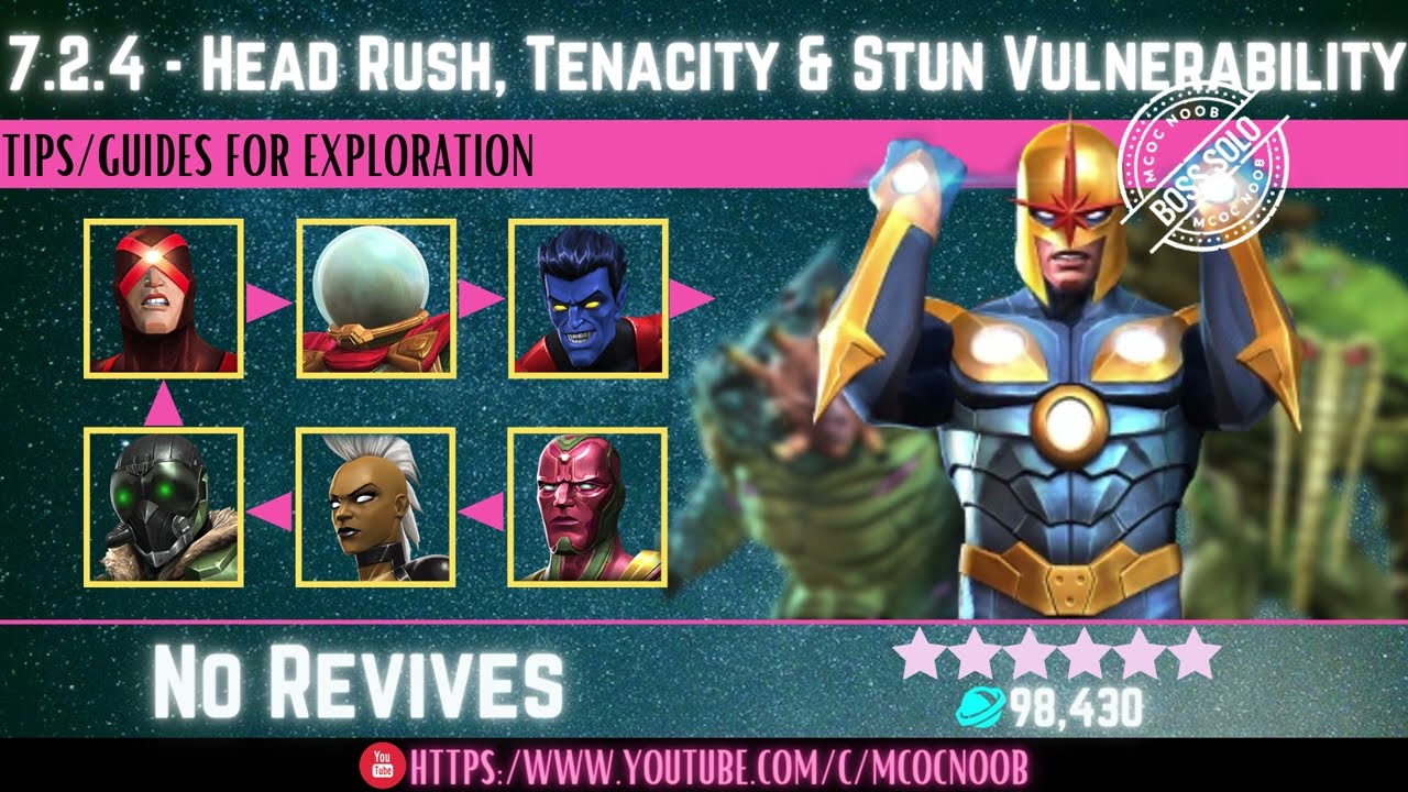MCOC: Акт 7.2.4 &mdash; Удар головой, стойкость и уязвимость к оглушению &mdash; (Книга 2, Акт 1.2) &mdash; Советы/...