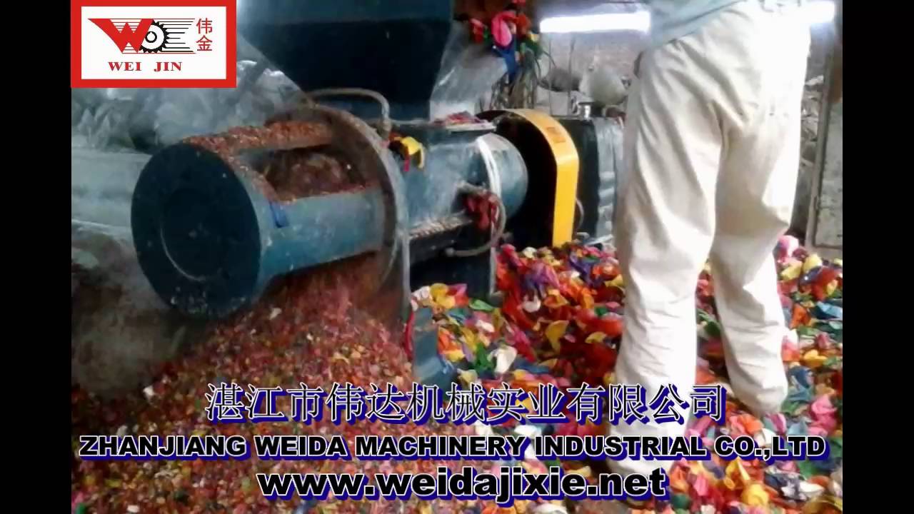 Helix Breaking Machine for crush balloon Zhanjiang Weida Machinery Industrial Co Ltd