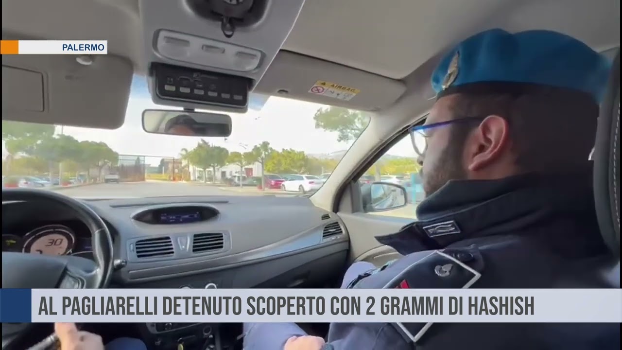 Palermo. Al Pagliarelli detenuto scoperto con 2 grammi di hashish