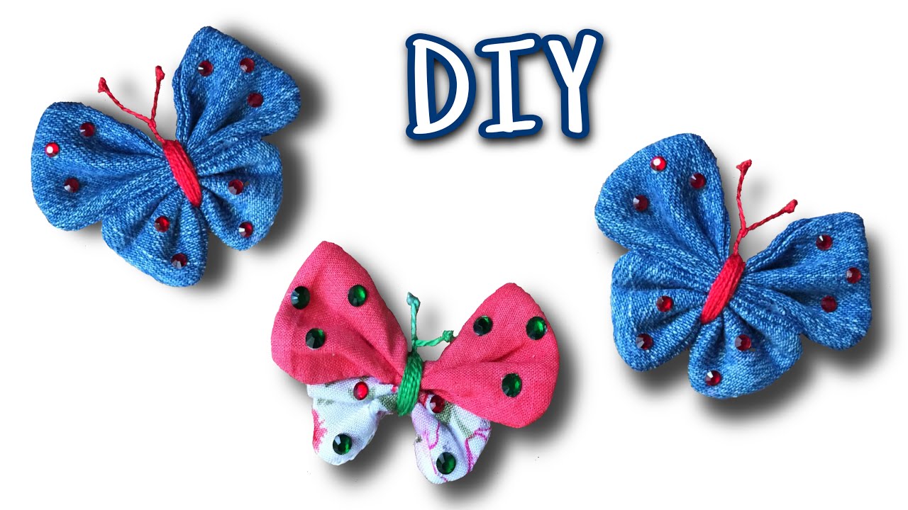Scrap into beauty | DIY Fabric Butterflies with pattern | how to make fabric butterfly |#109