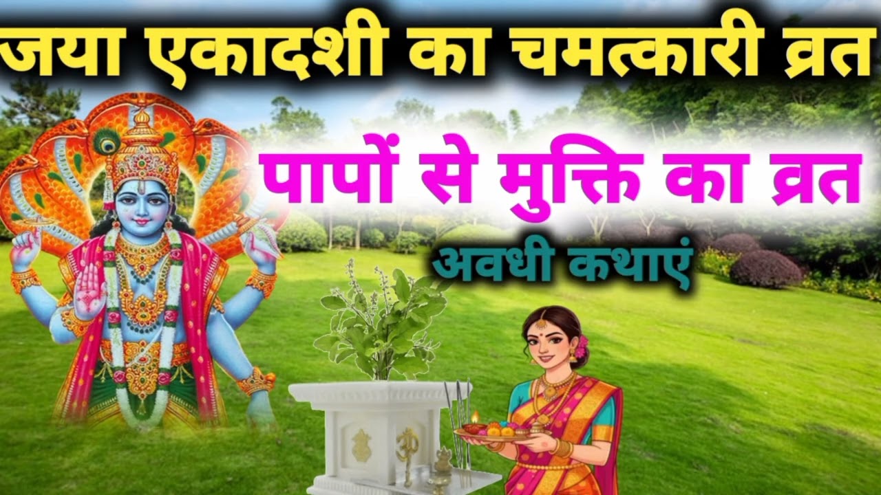 जया एकादशी का चमत्कारी व्रत ! पापों से मुक्ति का व्रत ! अवधी कथाएं  !!