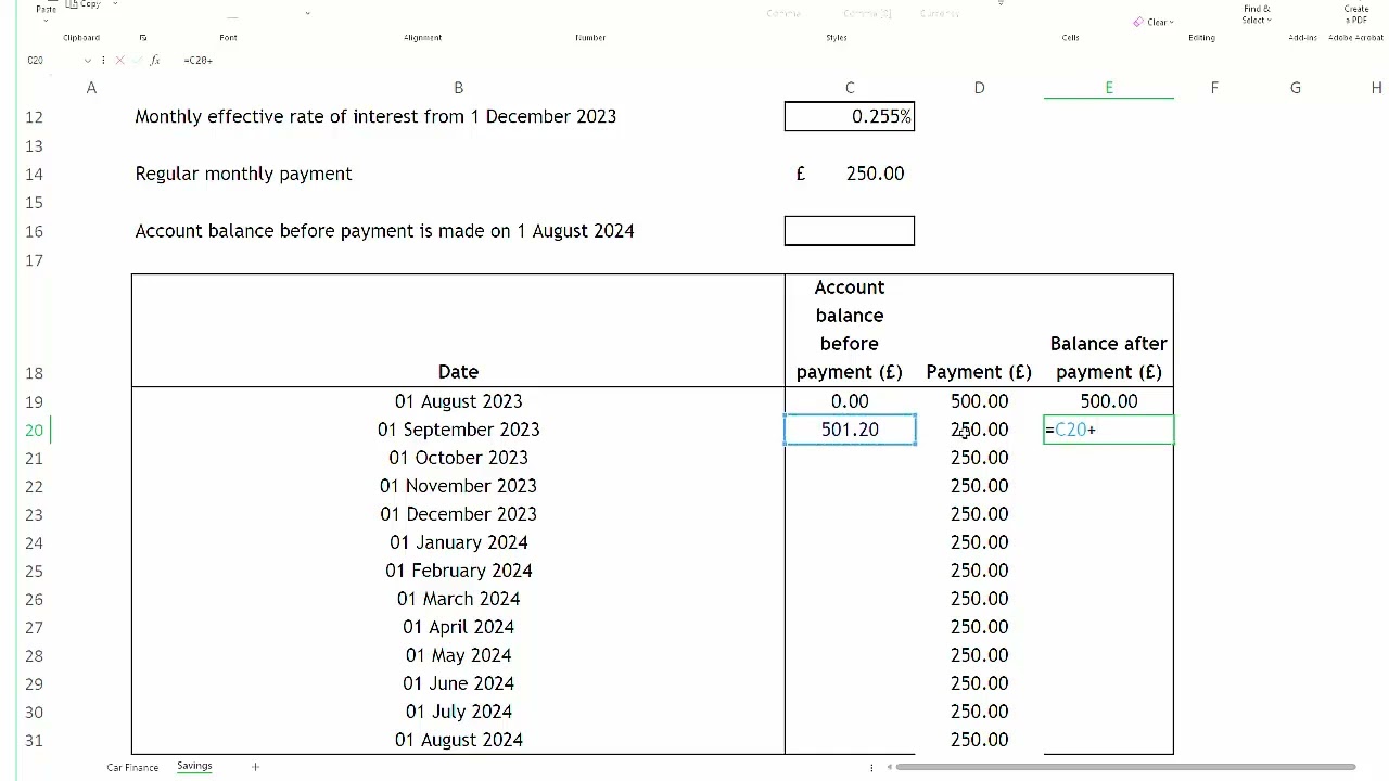 Higher Applications of Maths 2025 Q8c Savings
