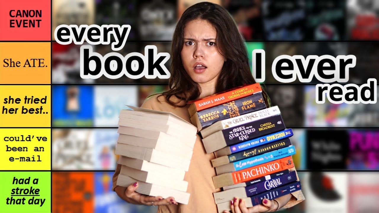 ranking every book I've ever read