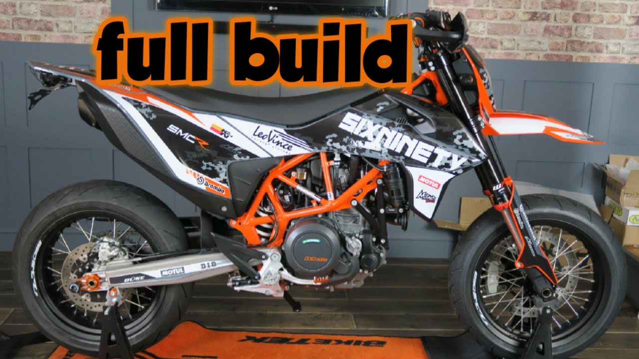 2022 SMC R 690 supermoto build | full custom build | arrow exhaust