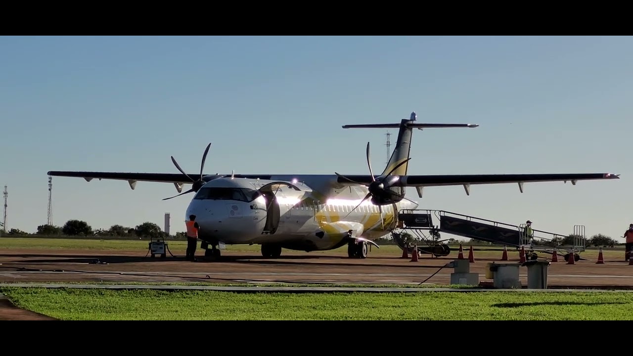 ATR 72 da Passaredo, Aeroporto de Uberaba (Acionamento)