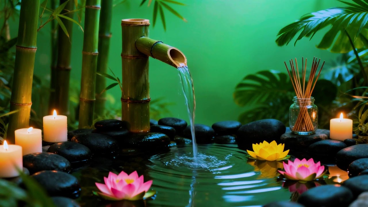 Soothing Relaxing Music 🌼 Peace of Mind, Anxiety Relief,Spa Relax Water,Calm Day Meditation Sleep 43