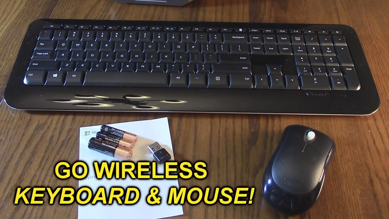 Microsoft Wireless Desktop 850 Keyboard and Mouse  2.4 GHz wireless 15-foot range  REVIEW
