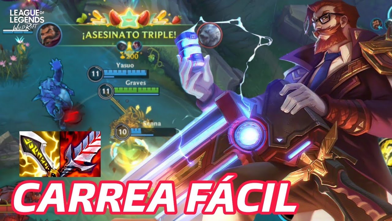 GRAVES HA VUELTO DESPUÉS DEL BUFF Y CON ESTA BUILD DE LOCOS METE MUCHO DAÑO 💥 Wild Rift