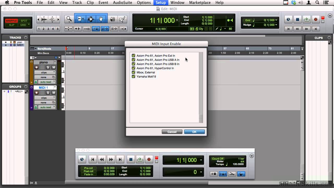 07 01 Connecting A MIDI Keyboard