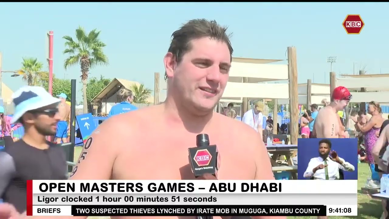 Open Masters Games Abu Dhabi I Baillod from Switzerland wins 5km open water swimming championship
