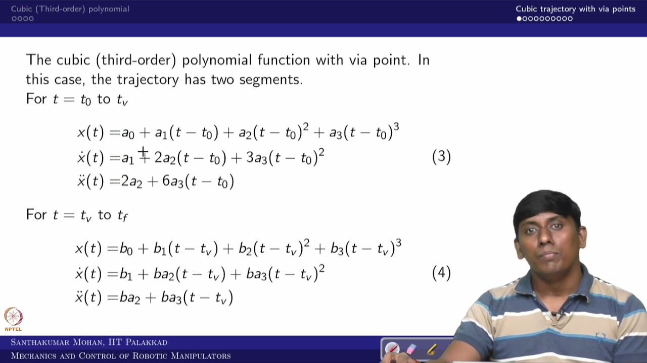 Lecture 32 - Trajectory generation using Matlab part 1