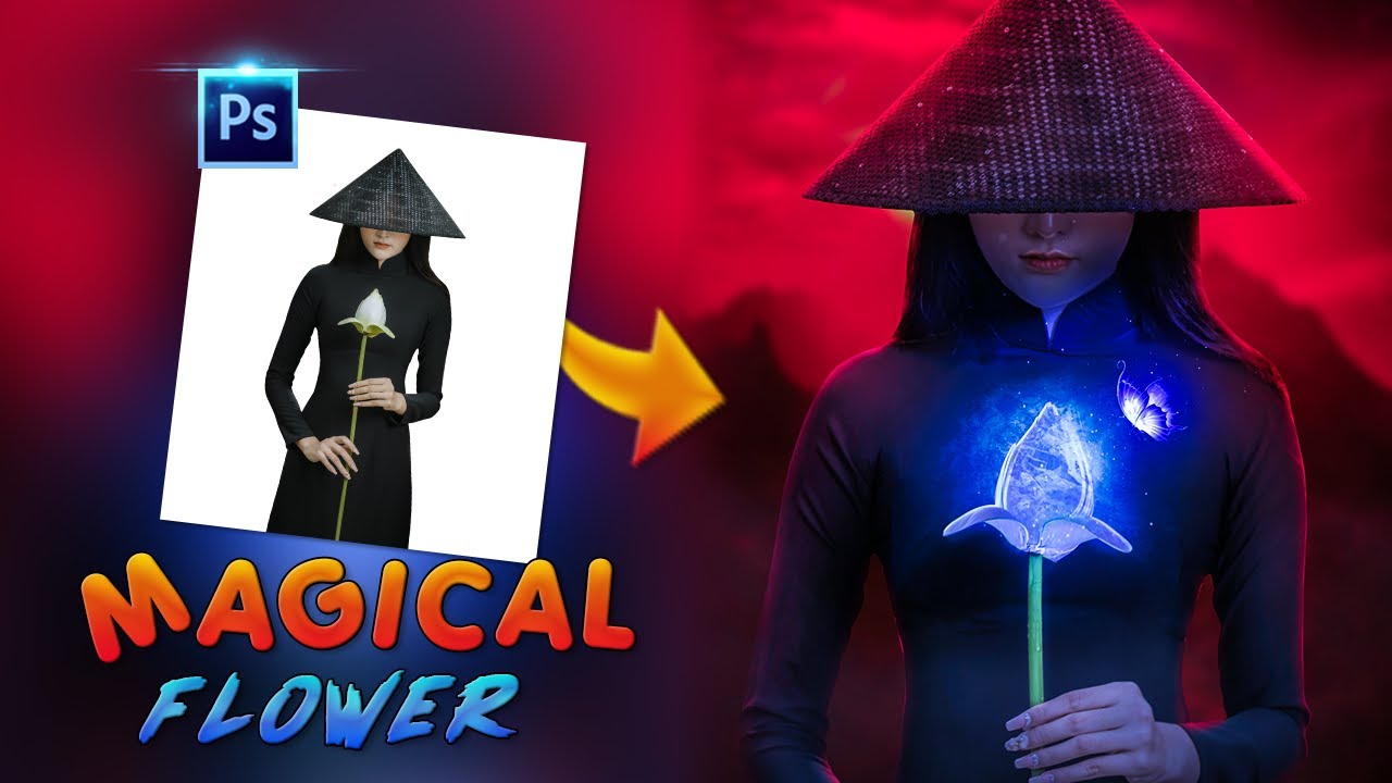 Magical Flower Photo manipulation Photoshop
