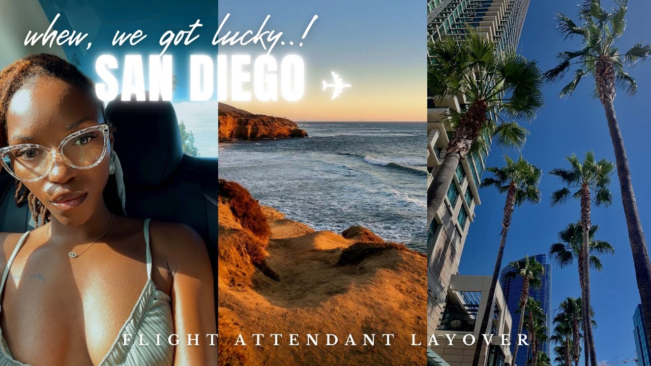 30 hour layover in San Diego got SCARY 😟🛬 *turbulence* | charter flight attendant life