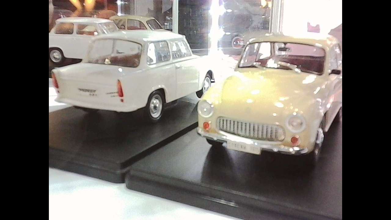 RETRO Salon PRL Syrena 105 i Trabant 601 1:24