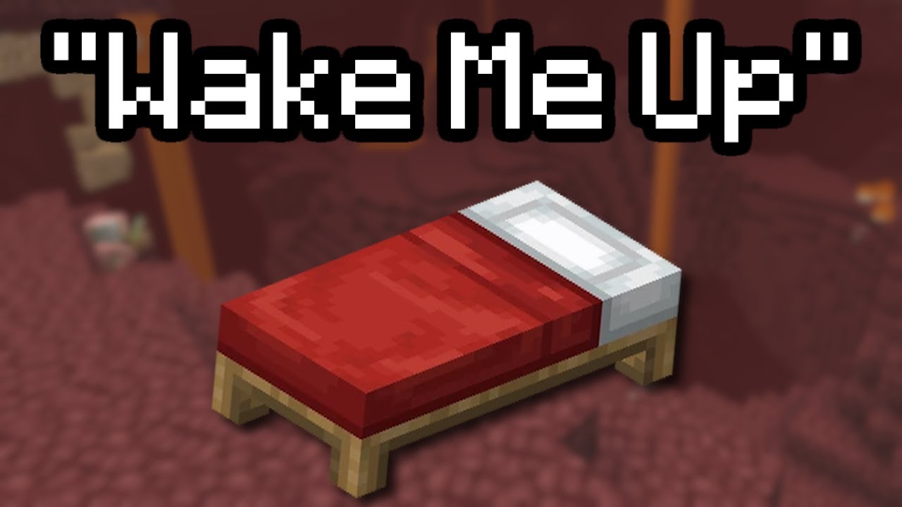 Wake Me Up but every line is a Minecraft item
