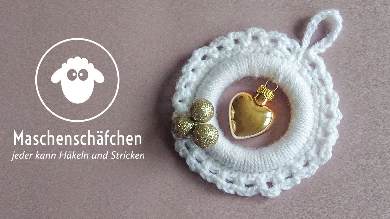 Baumschmuck häkeln / Baumanhänger / Weihnachtsgeschenk schnell und einfach häkeln /Maschenschäfchen