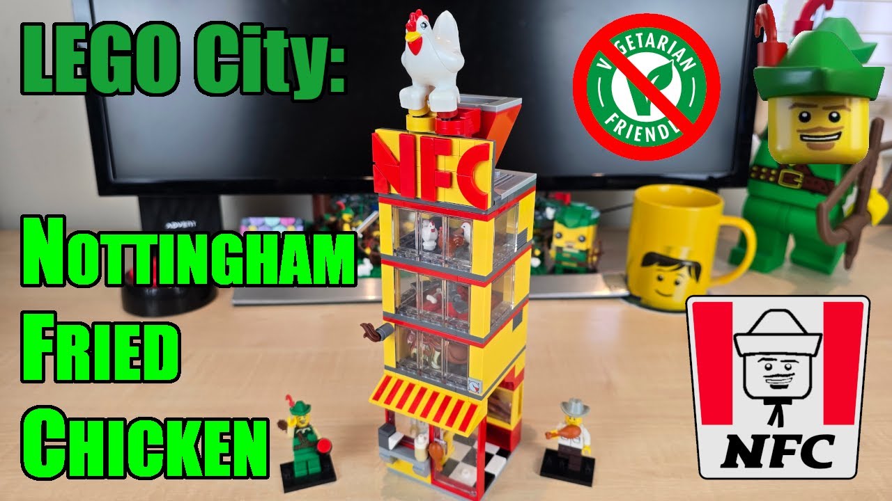 LEGO City — магазин жареных цыплят в Ноттингеме, мастерская по ремонту 🐔🍗🏹