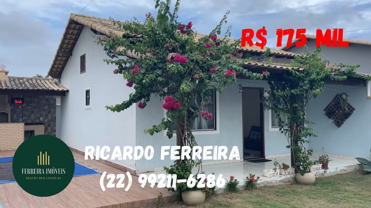 Vendo casa Gravatá 1,piscina,área gourmet,mobiliada,na rua principal R$ 175 mil em Unamar
