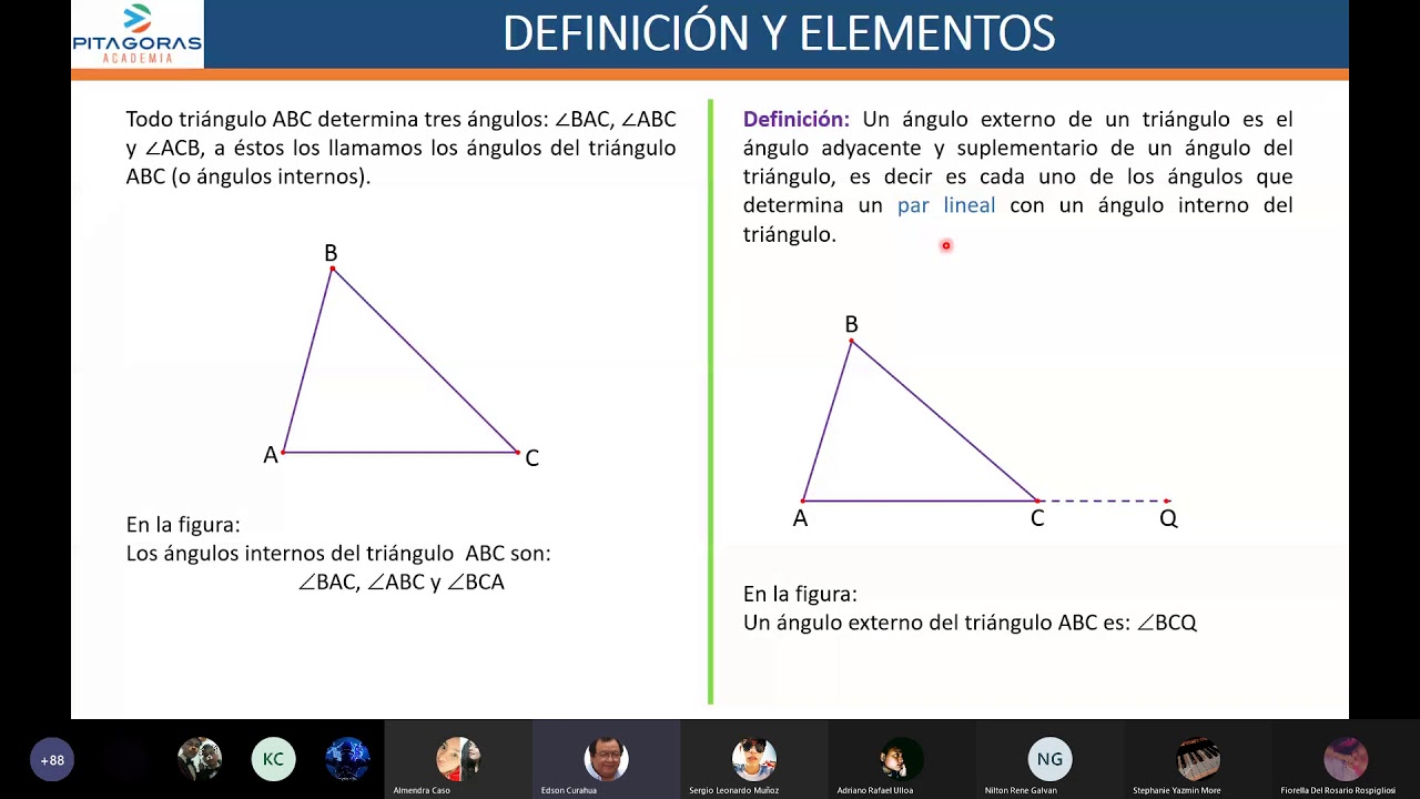 Triángulos - Geometría / Clase virtual / Academia Pitágoras UNI