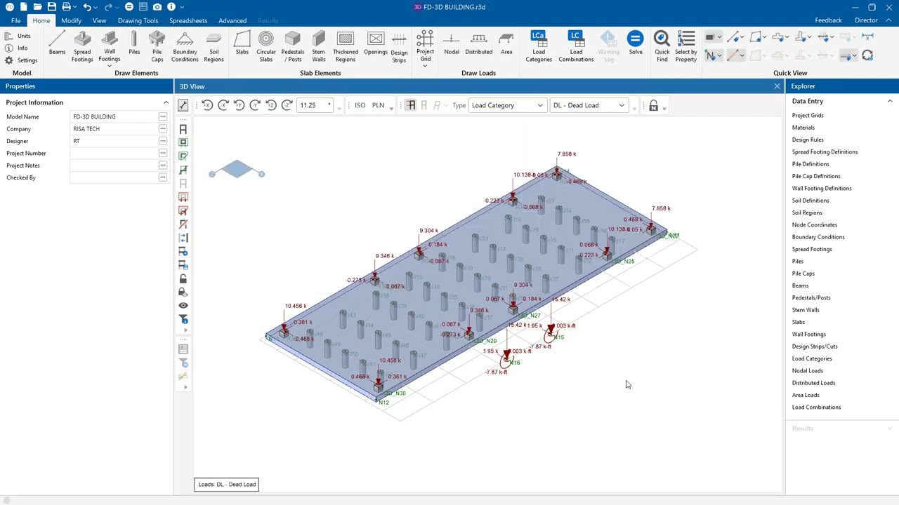 Designing Piles & Pile Caps in RISAFoundation
