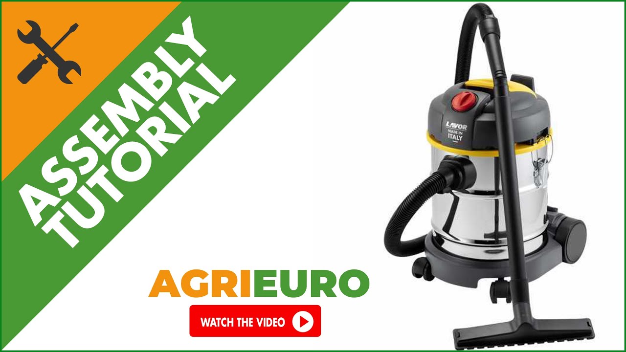 Lavor WT 20 X -Wet and Dry Vacuum Cleaner- 20L Drum - 800 W - 230V - Assembly tutorial