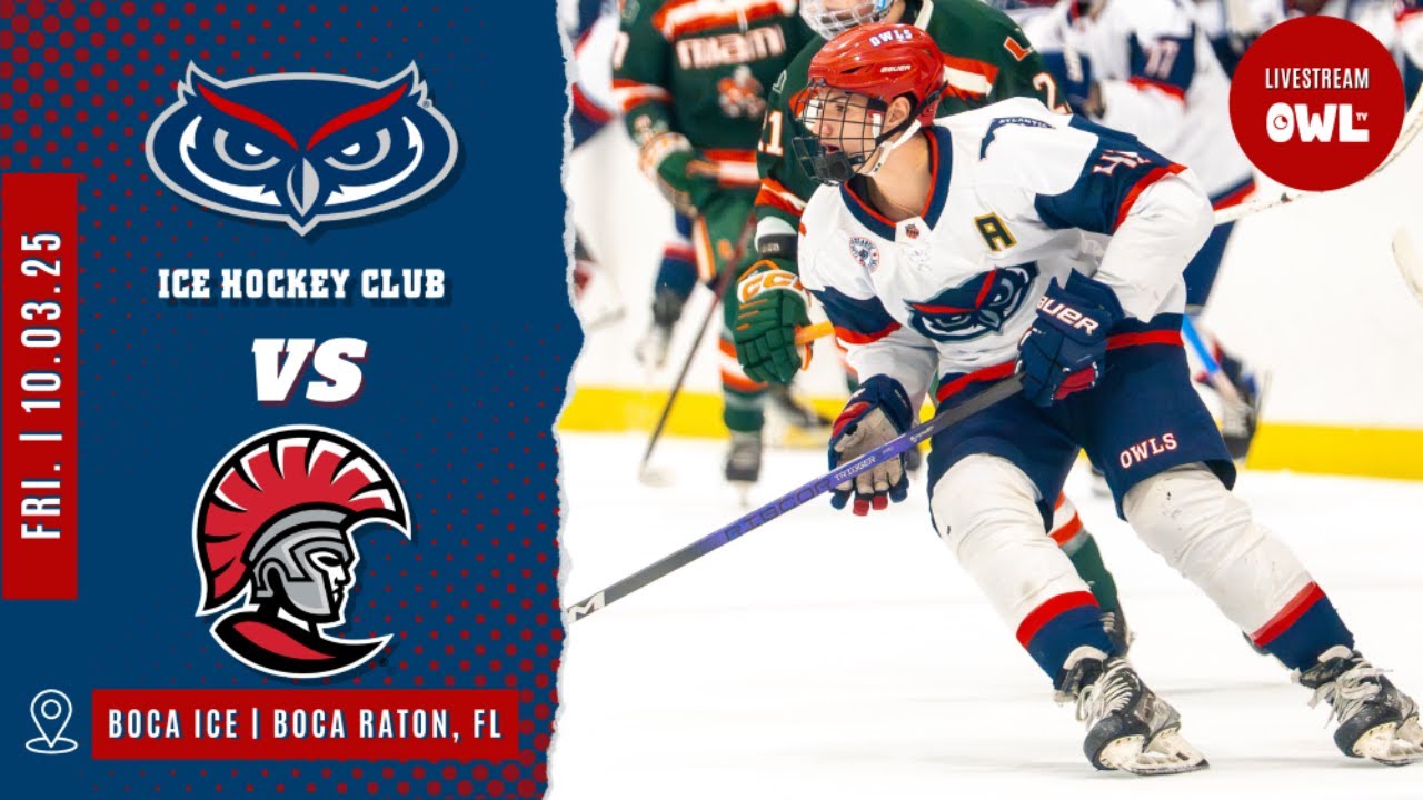 Florida Atlantic University Owls vs University of Tampa Spartans | Ice Hockey 10/03