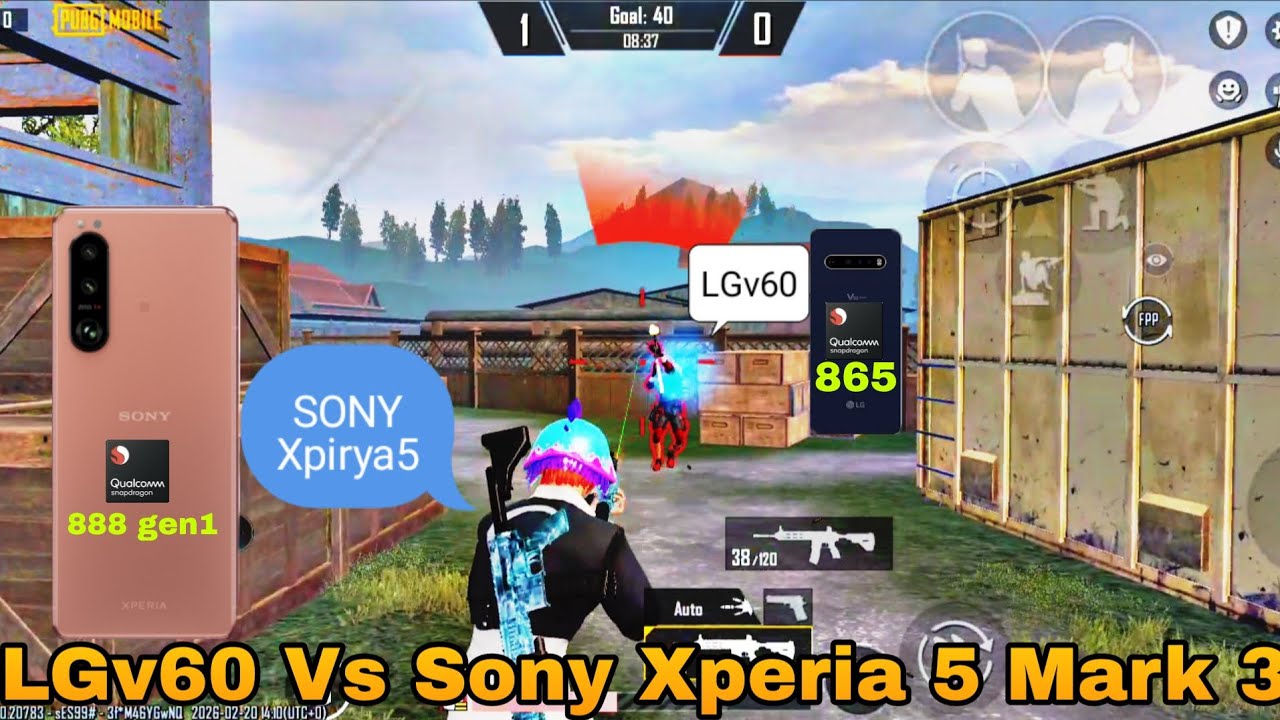 LGv60 thinq Vs Sony Xperia 5 Mark 3 Snapdragon 888 REAL FIGHT ROOM test #pubgmobile 