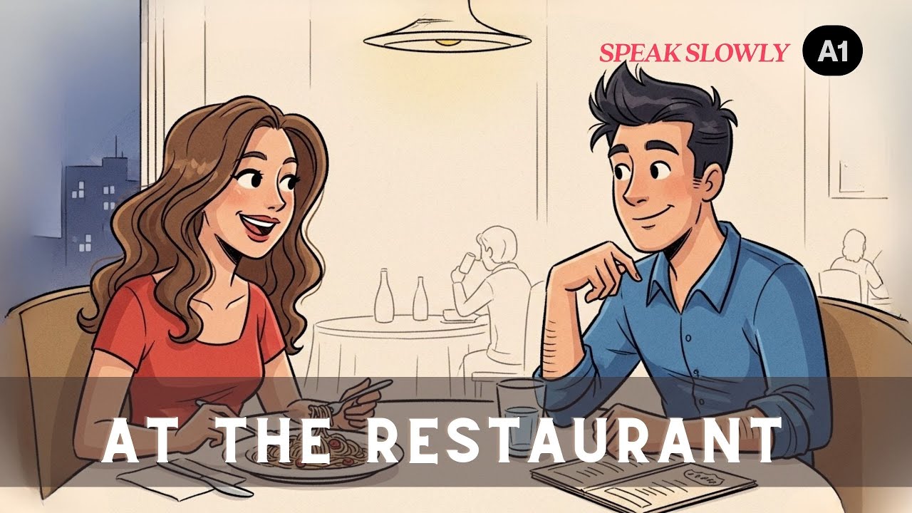 At the Restaurant in English 🍽️ | Slow & Easy for Beginners (A1)