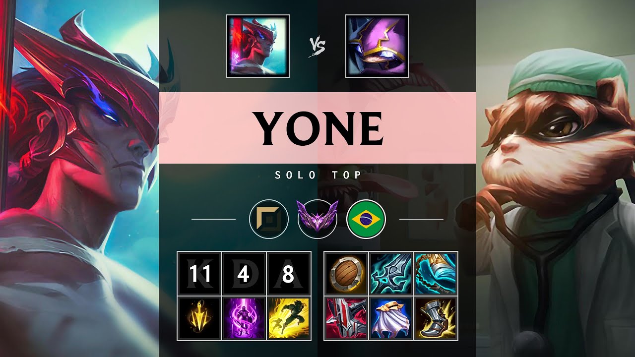 Yone Top vs Kennen: Killing spree - BR Master Patch 14.24