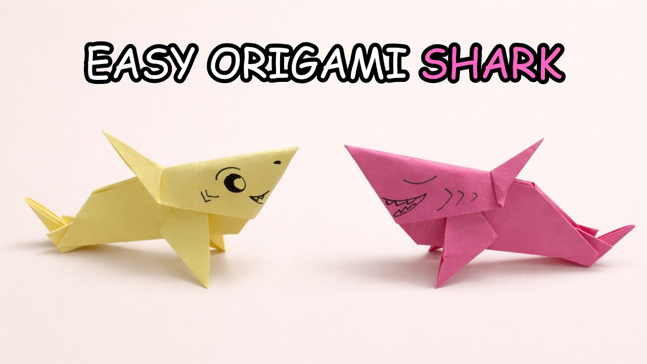 Easy Origami Shark 🦈  Step by Step Tutorial