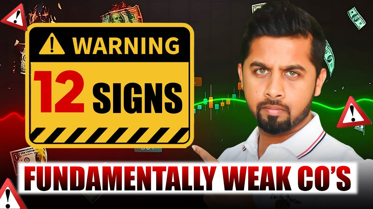 12 red flags of fundamentally weak co's ⚠️  | How to identify fundamentally weak co's 🔴