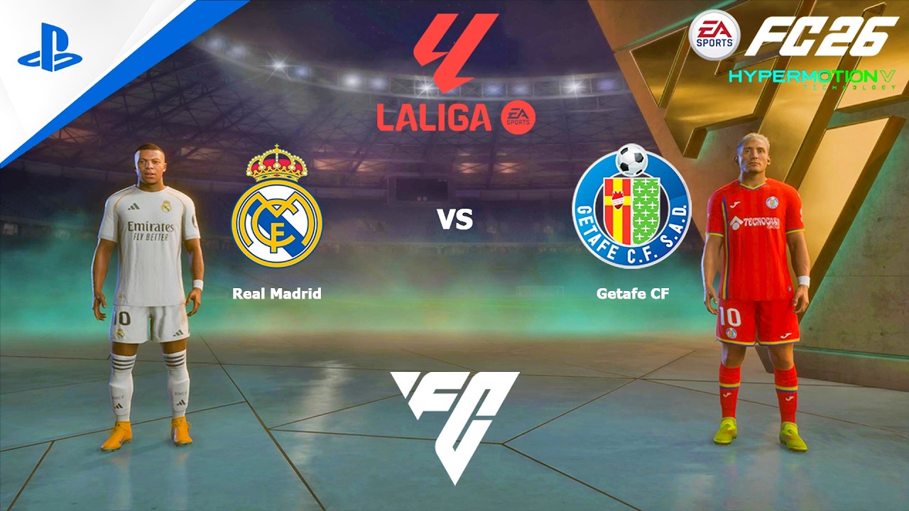 FC 26 PS4 - Real Madrid vs Getafe | La Liga EA SPORTS matches