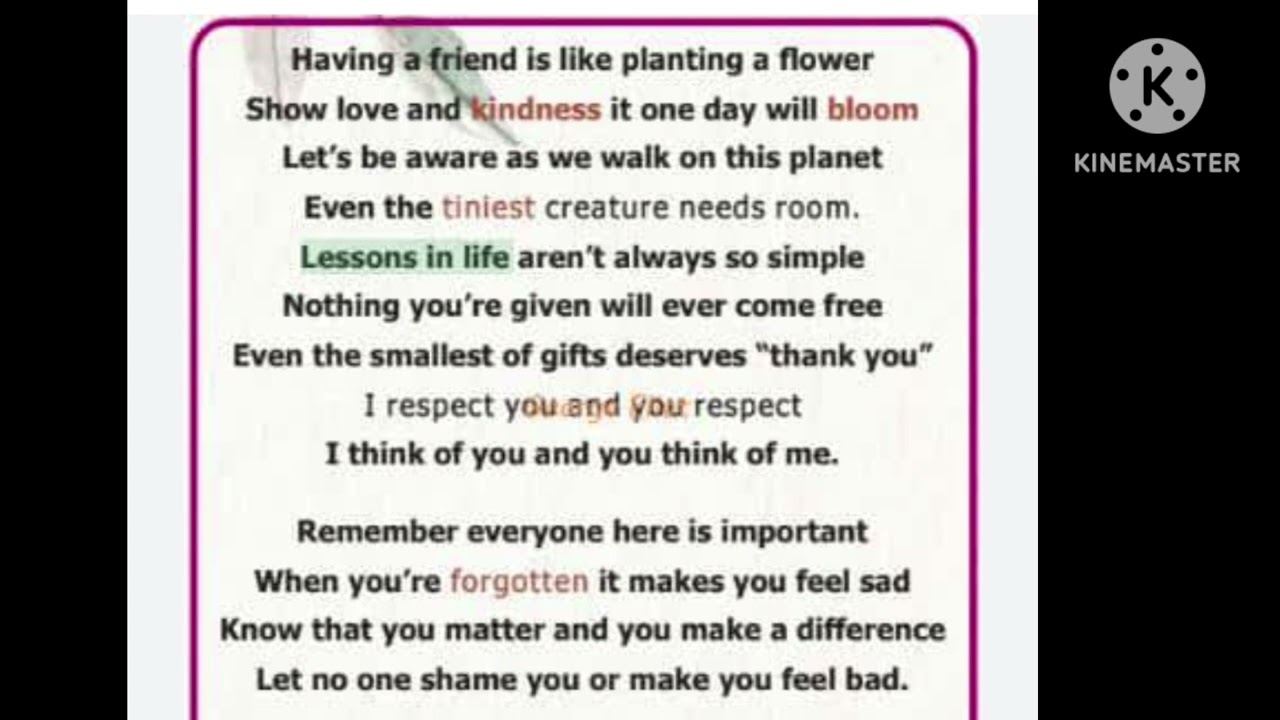 8th std Memory Poem Unit-- 6 "LESSONS IN LIFE" in the tune of ' Manguiley Poonguyile ' song 🎵