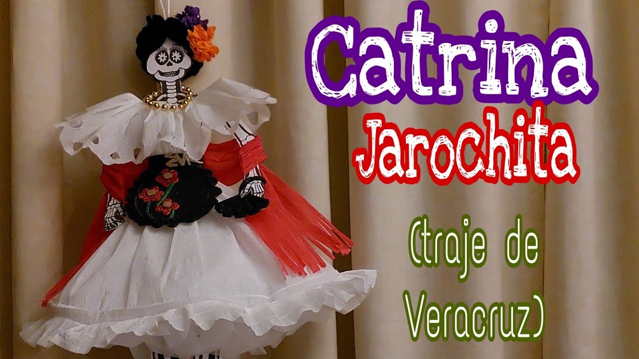 Catrina Jarocha. Traje regional de veracruz
