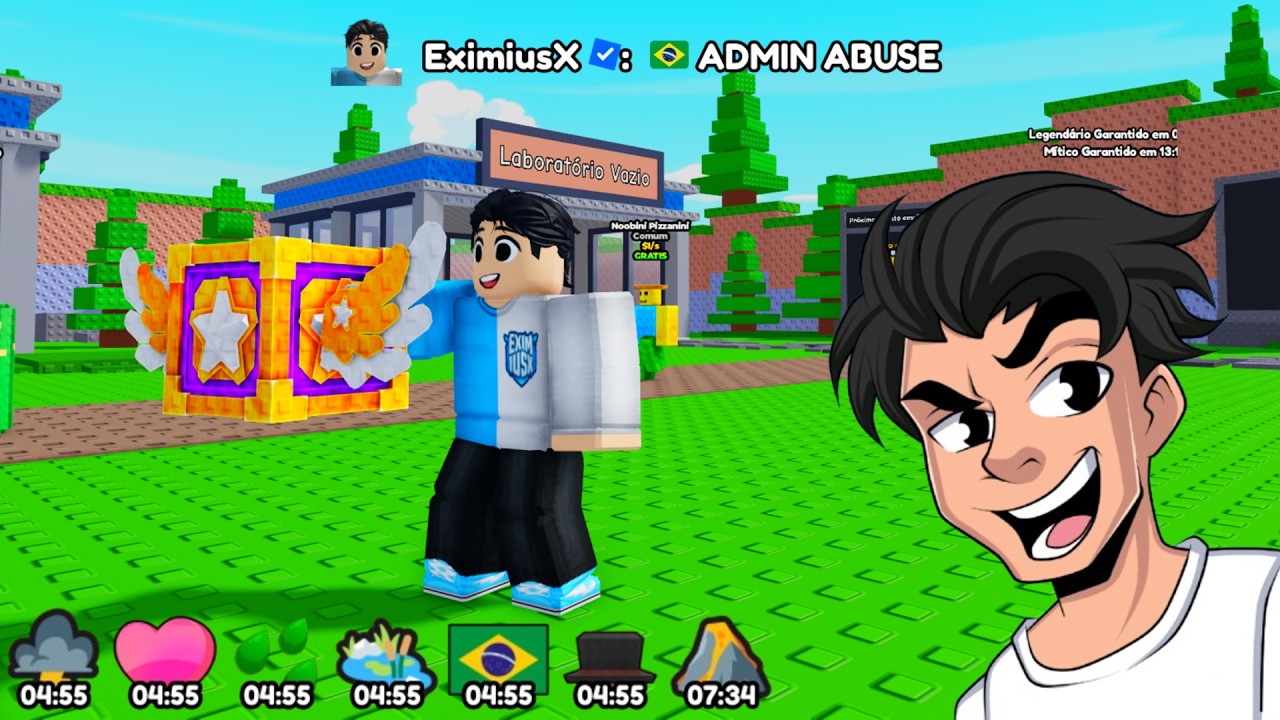 🚨UPDATE DO BRAINROT LABORATORY E DOANDO LUCKY BLOCK