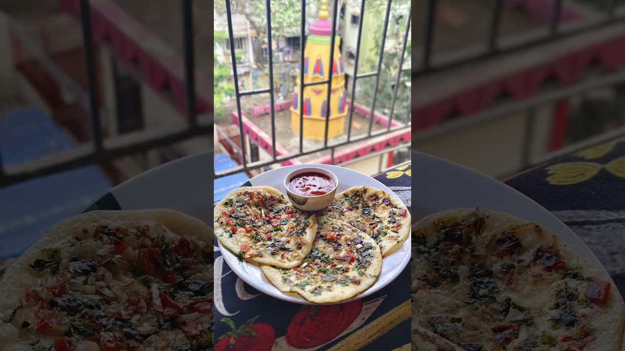 Uttapa Recipe...🤤🤤 | No Fermentation | Healthy Breakfast Idea#shorts #ytshorts #uttapamrecipe