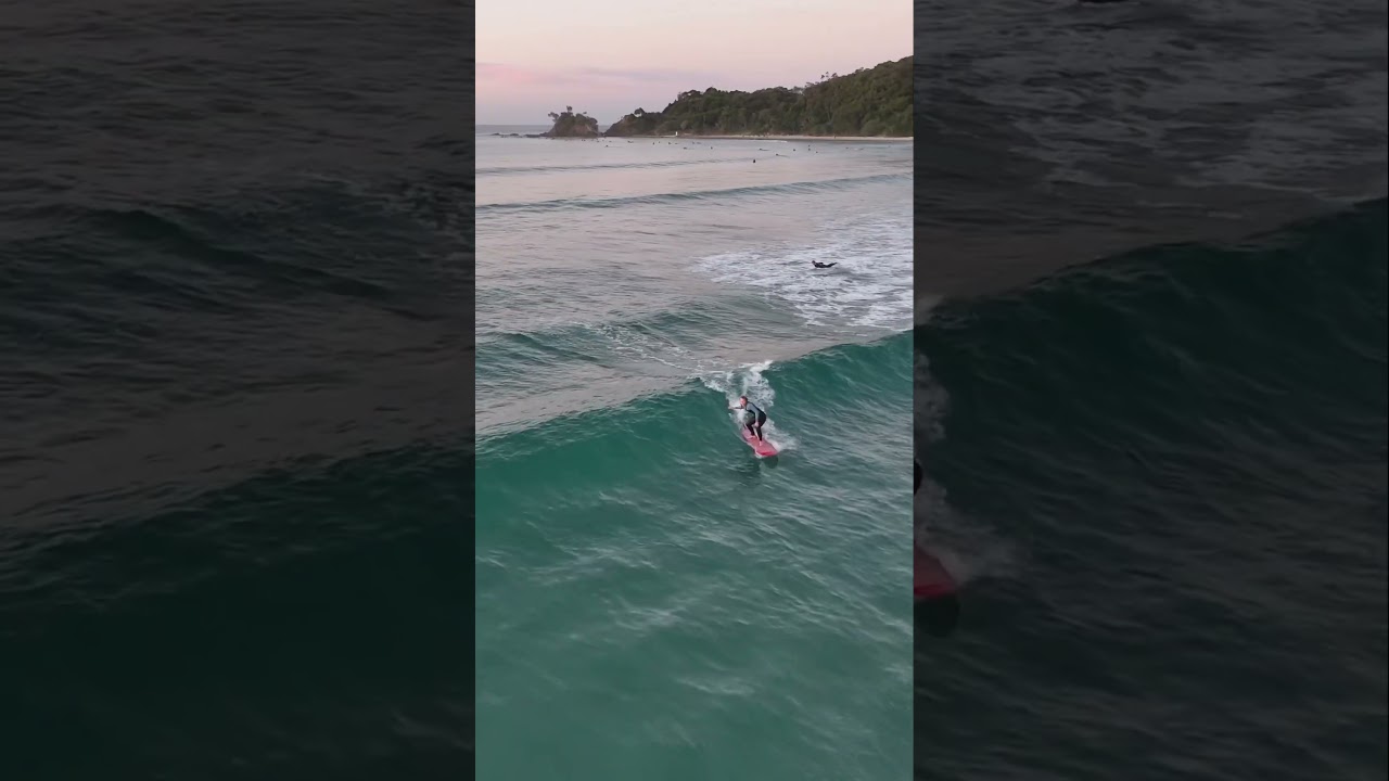 Surfing in Byron Bay