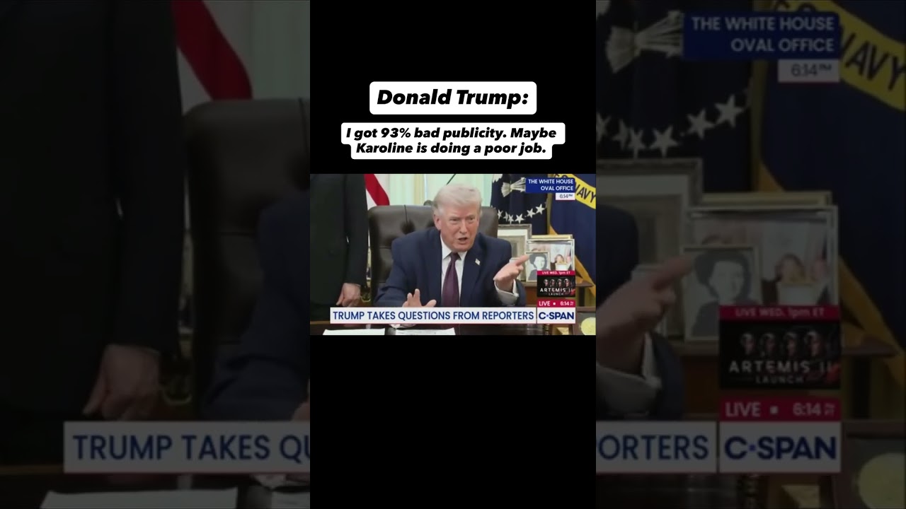 На пресс-конференции Трамп заявил, что Каролина Ливитт ужасно справляется со своей работой. Что в...