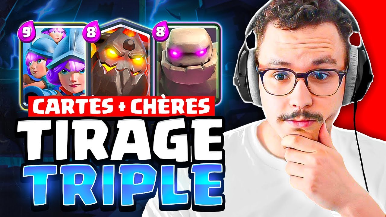 Prendre les cartes les plus chères en tournoi tirage triple !