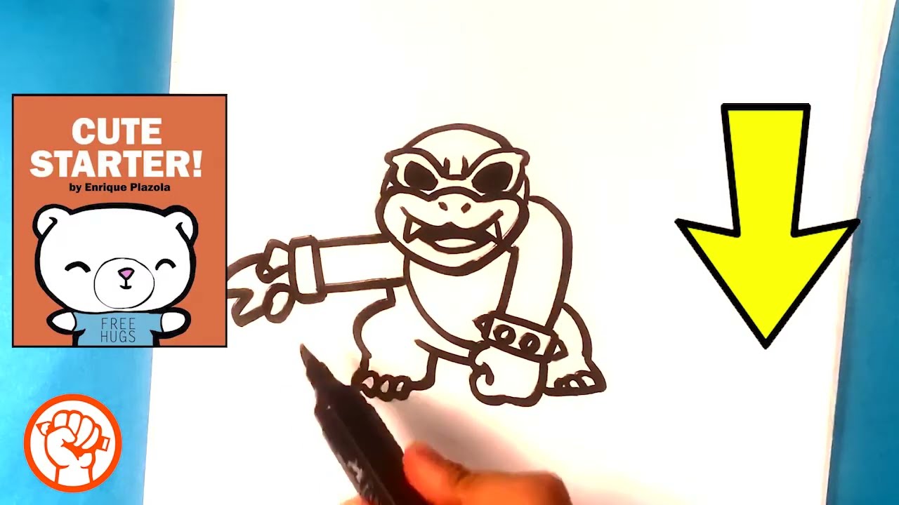 How to Draw Mario Bros - Roy Koopa - Nintendo Drawing Lesson