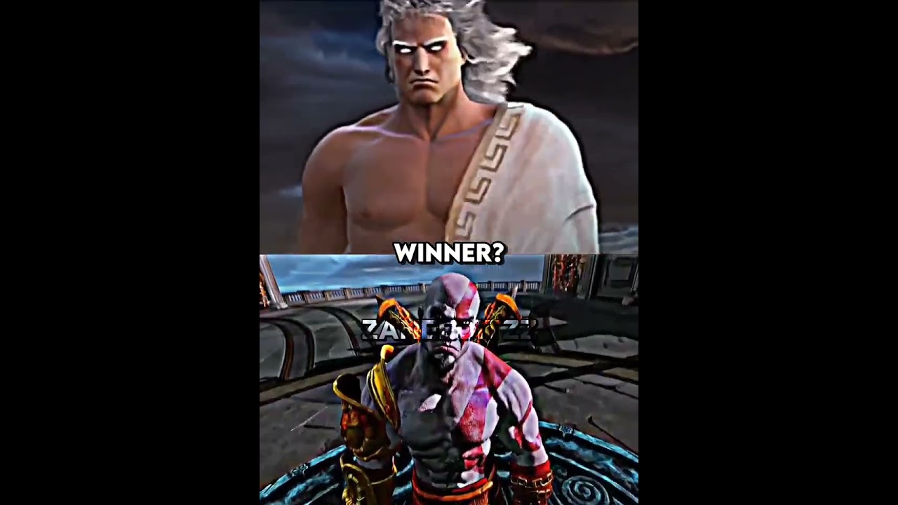 Zeus vs Kratos (old and young) | @wuntrades #shorts #godofwar #kratos #zeus #godofwarragnarok