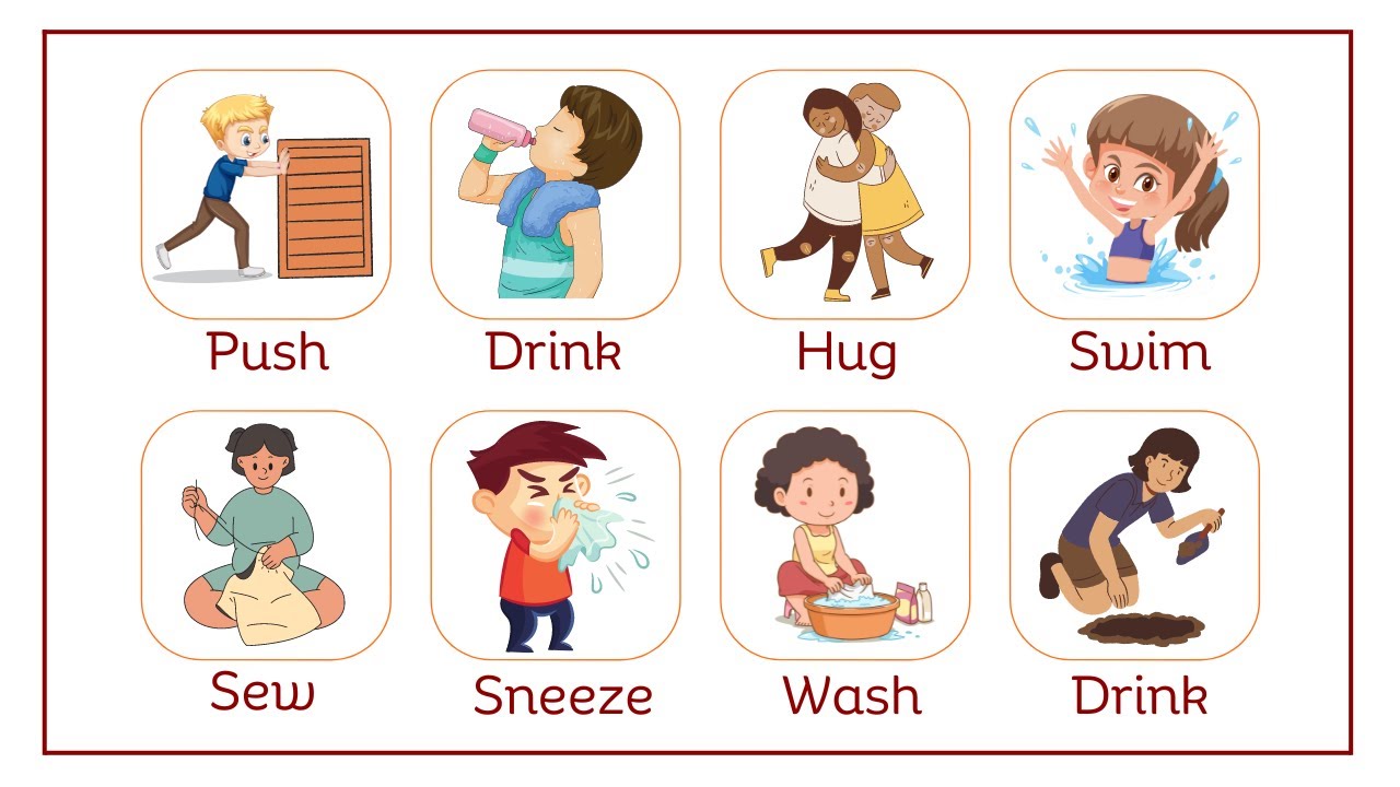 Action Verbs Vocabulary || Learn Action Verbs In English With Pictures  || English Vocabulary